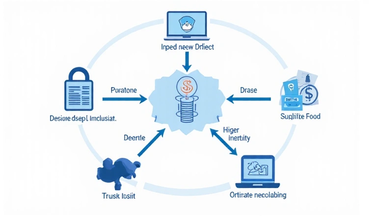 Grafické znázornění sdílení dat s propojenými ikonami a šipkami, symbolizující bezpečný přenos informací.